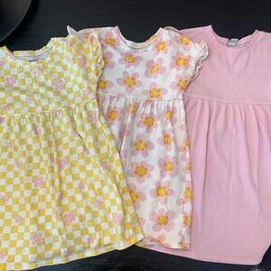Lot of 3 Old Navy Girls Dresses – Size 6 – Gently Used – Floral & Patterned